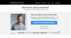 Desktop Screenshot of marathonfitness.de