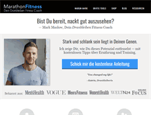 Tablet Screenshot of marathonfitness.de
